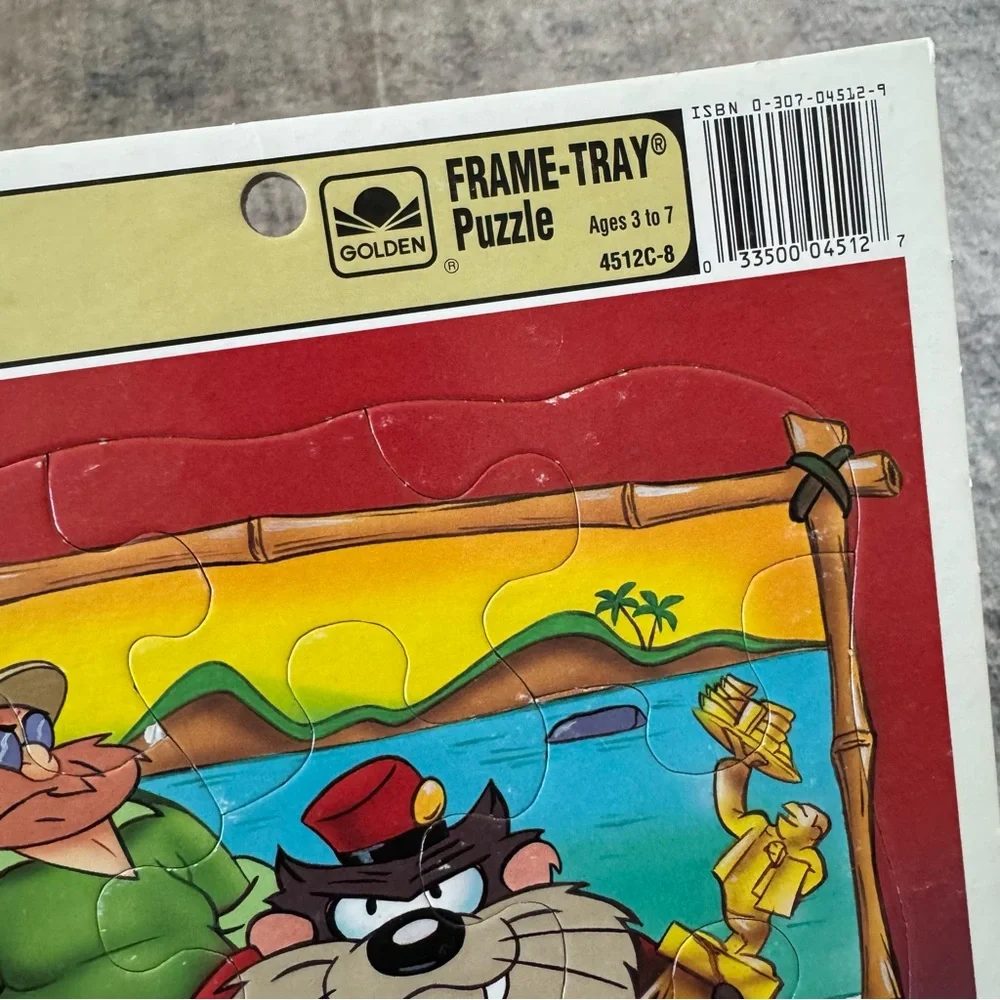 Vintage Looney Tunes TAZMANIAN DEVIL Frame Tray Puzzle